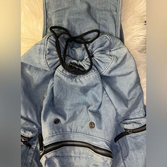 RVCA Denim Backpack Vintage Primo Flap EUC - Picture 6 of 8